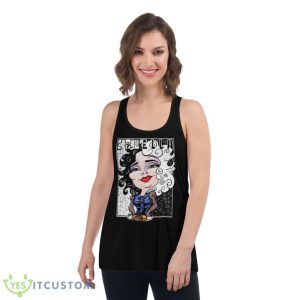 Chibi Cruella Lovely 101 Dalmatians Shirt - Women's Flowy Racerback Tank
