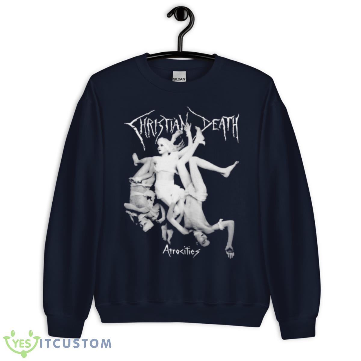 Christian Death Atrocities shirt 5 Christian Death Atrocities shirt - Unisex Crewneck Sweatshirt-1