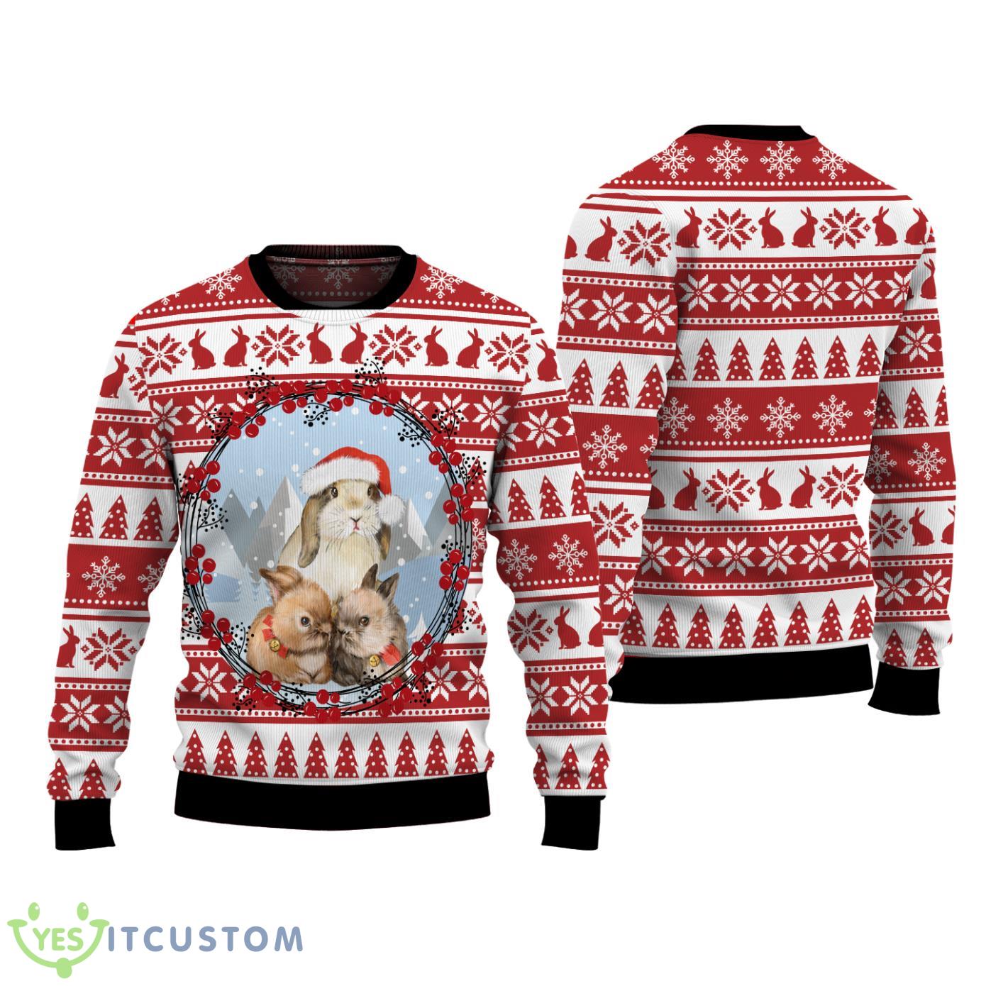 Christmas Bunny Bunny Lover Rabbit Lover Ugly Christmas Sweater 2 Christmas Bunny Bunny Lover Rabbit Lover Ugly Christmas Sweater Product Photo 1