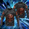 Cincinnati Bengals 3D Skull Hoodies Full Over Print Product Photo 1