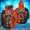 Cincinnati Bengals Mascot Ultra Cool Orange Black Background Hoodies Full Over Print Product Photo 1
