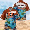 Cincinnati Bengals NFL Custom Name Hawaiian Beach Summer Shirt Full Over Print Product Photo 1