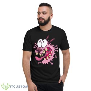 Courage Scream Cute Cartoon Courage The Cowardly Dog shirt - Short Sleeve T-Shirt