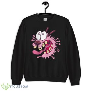 Courage Scream Cute Cartoon Courage The Cowardly Dog shirt - Unisex Crewneck Sweatshirt
