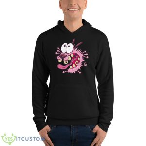 Courage Scream Cute Cartoon Courage The Cowardly Dog shirt - Unisex Fleece Pullover Hoodie