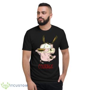 Courage The Cowardly Cartoon Design shirt - Short Sleeve T-Shirt