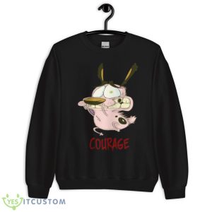 Courage The Cowardly Cartoon Design shirt - Unisex Crewneck Sweatshirt