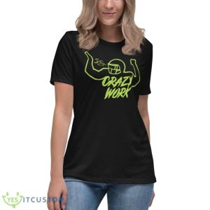 Crazy work shirt signature shirt - Women's Relaxed Short Sleeve Jersey Tee