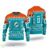 Custom Name And Number Miami Dolphins Sweater - Custom Name And Number Miami Dolphins Sweater