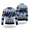 Dallas Cowboys Snowflakes Pattern Ugly Christmas Sweater Product Photo 1