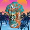 Dolphins Baby Yoda Star Wars Beach Summer Hawaiian Shirt Full Over Print Product Photo 1