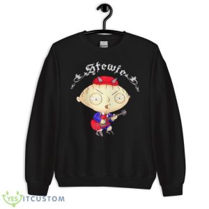 Family Guy Stewie As Angus Young AC DC Shirt - Unisex Crewneck Sweatshirt