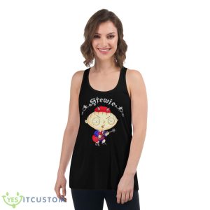 Family Guy Stewie As Angus Young AC DC Shirt - Women's Flowy Racerback Tank