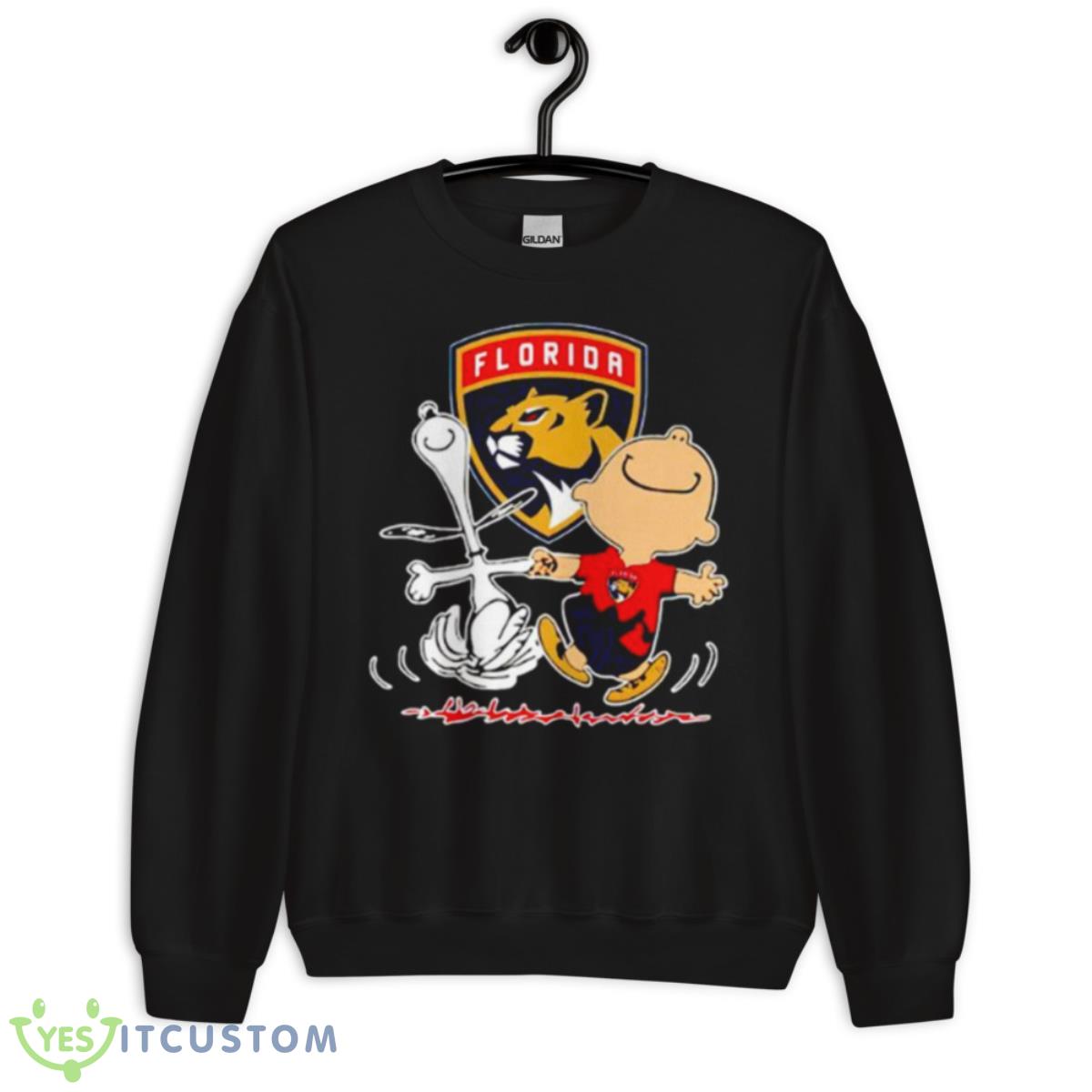 florida Panthers Snoopy and Charlie Brown dancing shirt 3 florida Panthers Snoopy and Charlie Brown dancing shirt - Unisex Crewneck Sweatshirt