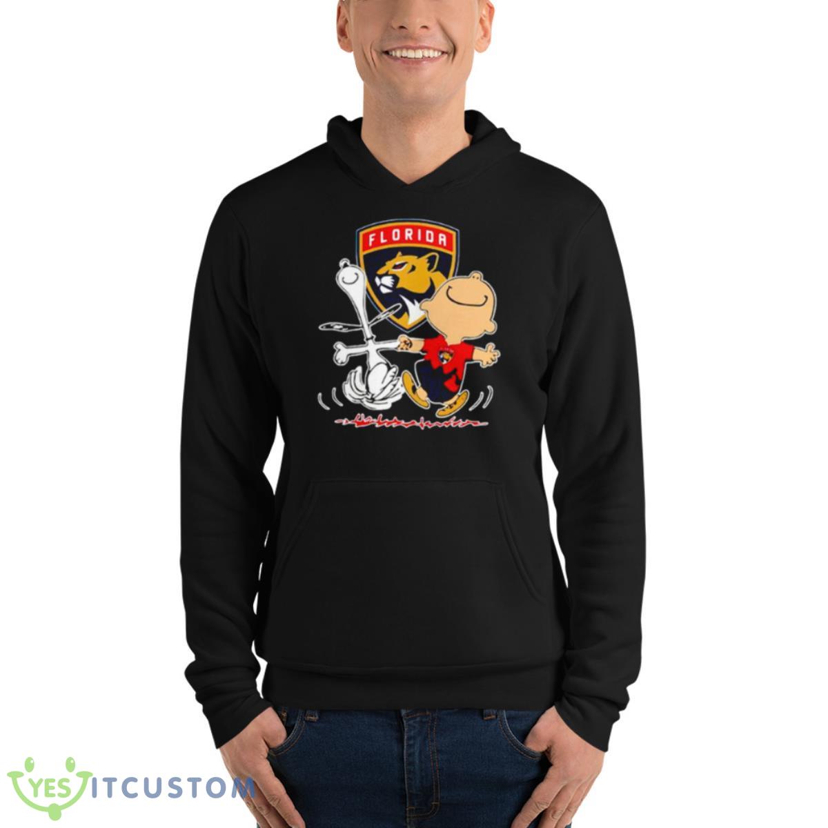 florida Panthers Snoopy and Charlie Brown dancing shirt 13 florida Panthers Snoopy and Charlie Brown dancing shirt - Unisex Fleece Pullover Hoodie