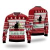 Funny Black Cat What Ugly Christmas Sweater Product Photo 1