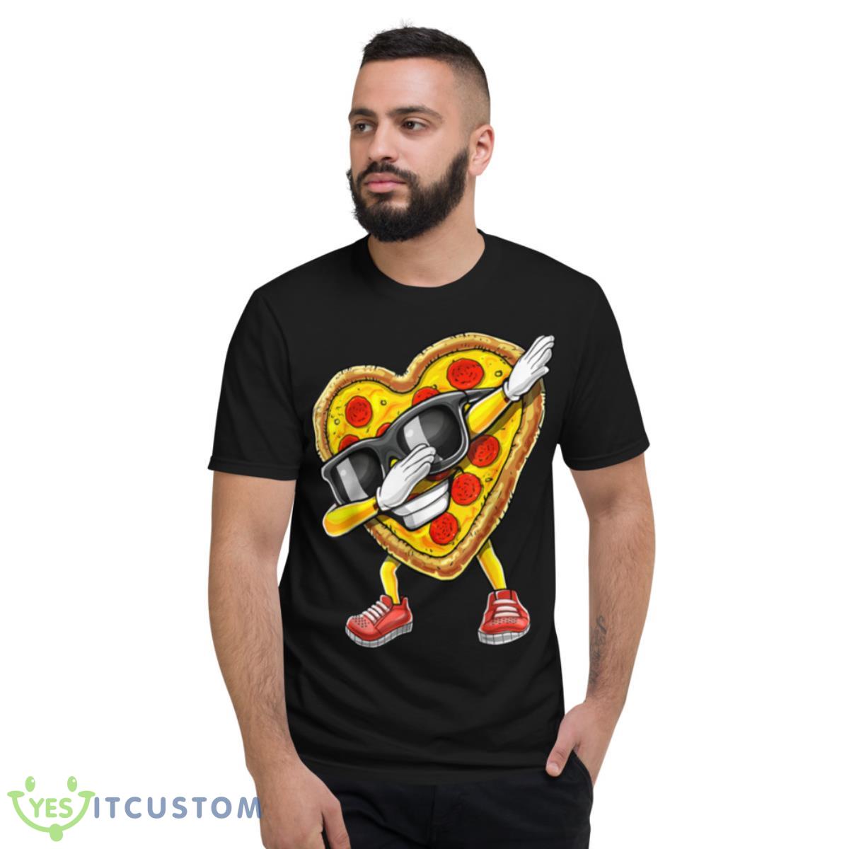 Funny Dabbing Pizza Valentine’s Day Pizza Heart Lover Shirt 13 Funny Dabbing Pizza Valentine’s Day Pizza Heart Lover Shirt - Short Sleeve T-Shirt
