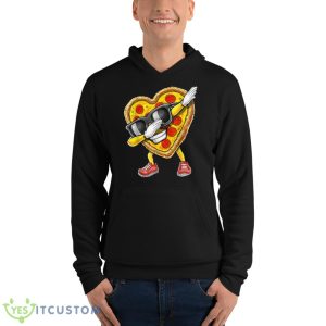 Funny Dabbing Pizza Valentine’s Day Pizza Heart Lover Shirt 9 Funny Dabbing Pizza Valentine’s Day Pizza Heart Lover Shirt - Unisex Fleece Pullover Hoodie