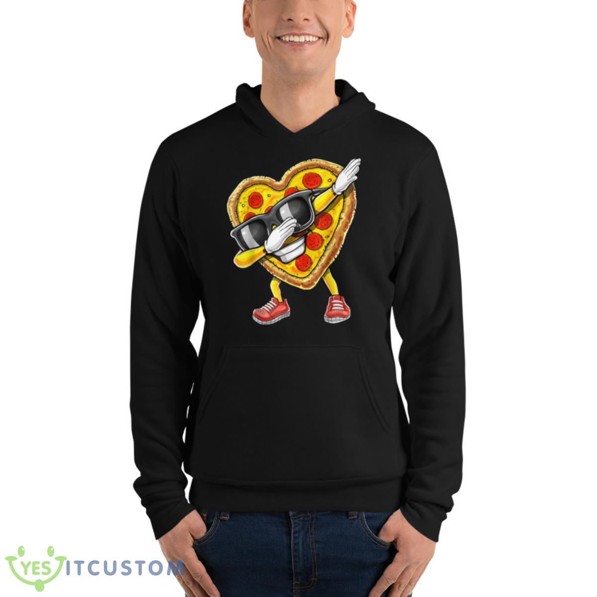 Funny Dabbing Pizza Valentine’s Day Pizza Heart Lover Shirt 4 Funny Dabbing Pizza Valentine’s Day Pizza Heart Lover Shirt - Unisex Fleece Pullover Hoodie