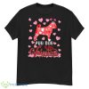 Funny Pug Dog Is My Valentine Dog Lover Dad Mom Boy Girl Shirt - G500 Men’s Classic T-Shirt