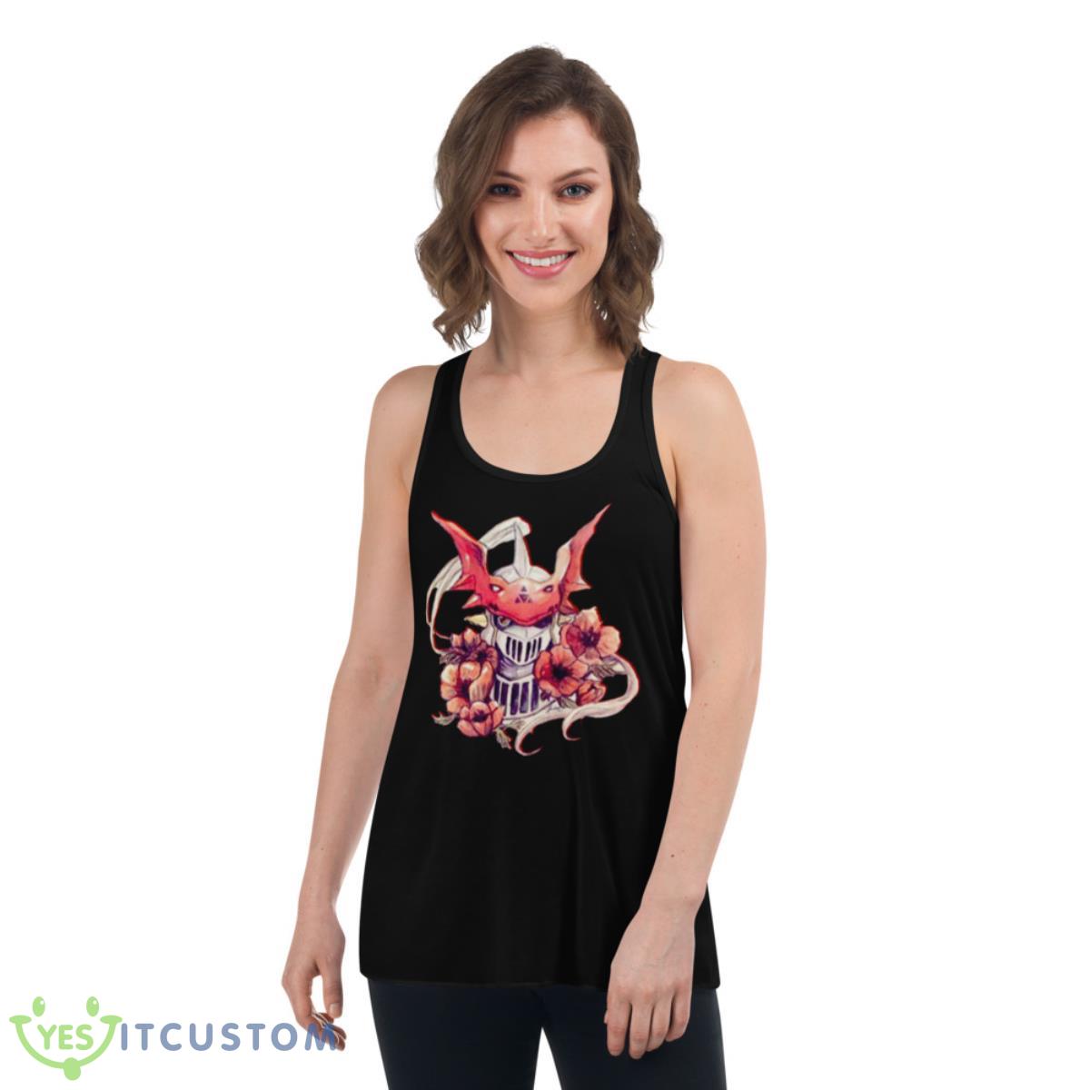 Gallantmon Chibi Water Color Digimon shirt 5 Gallantmon Chibi Water Color Digimon shirt - Women's Flowy Racerback Tank