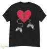 Gamer Heart Gift Game Lover Men Kids Boys Valentines Day Shirt - G500 Men’s Classic T-Shirt