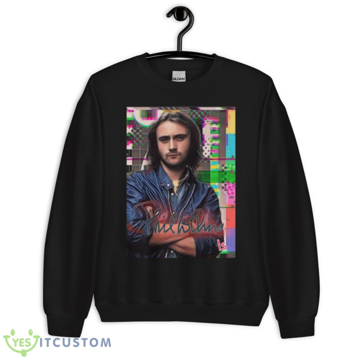 Graphic Portrait Phil Collins shirt 3 Graphic Portrait Phil Collins shirt - Unisex Crewneck Sweatshirt