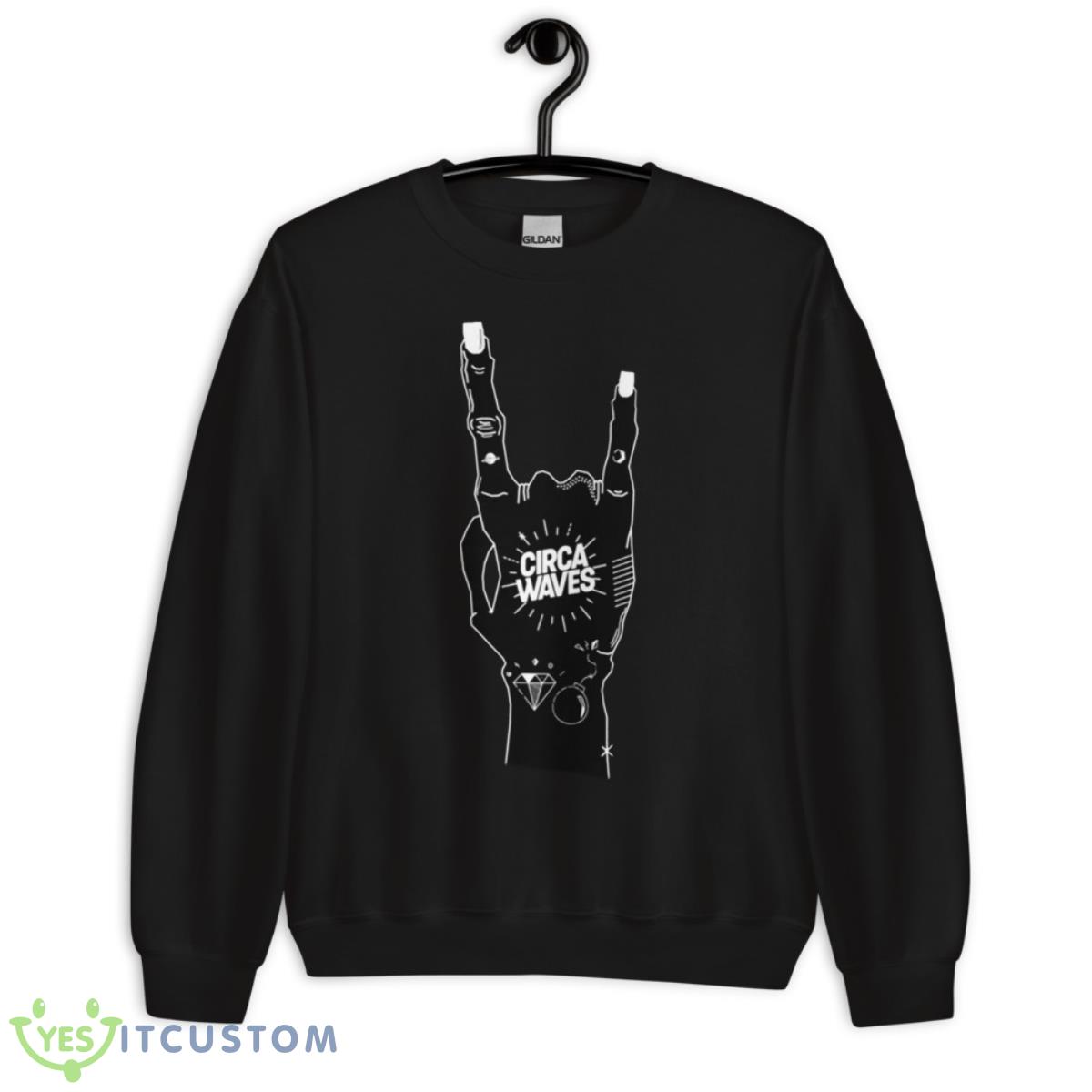 Hand Design Circa Waves shirt 3 Hand Design Circa Waves shirt - Unisex Crewneck Sweatshirt