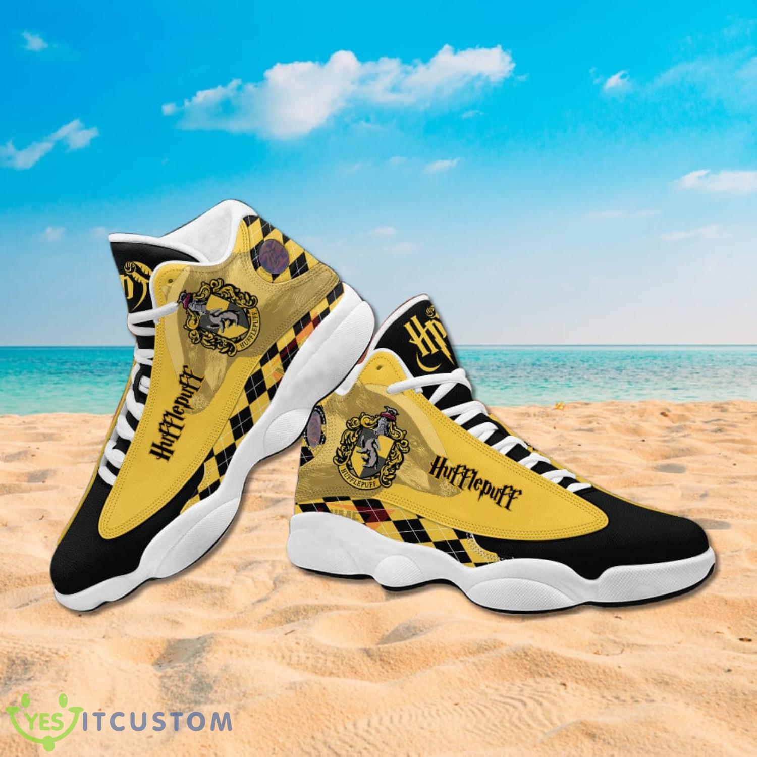 Harry Potter Hufflepuff Yellow Air Jordan 13 Sneakers 4 Harry Potter Hufflepuff Yellow Air Jordan 13 Sneakers Product Photo 4