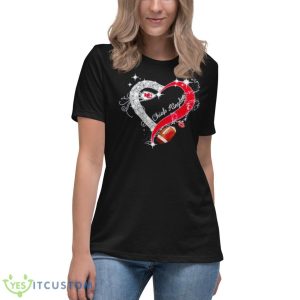 Heart Love Chiefs Kingdom shirt - Women's Relaxed Short Sleeve Jersey Tee