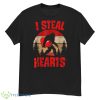 I Steal Heart Love Bigfoot Sasquatch Valentine’s Day T Shirt - G500 Men’s Classic T-Shirt