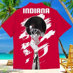 Indiana Hoosiers Sports American Football Hawaiian Shirt Custom Name & Number 5 Indiana Hoosiers Sports American Football Hawaiian Shirt Custom Name & Number Product Photo 3