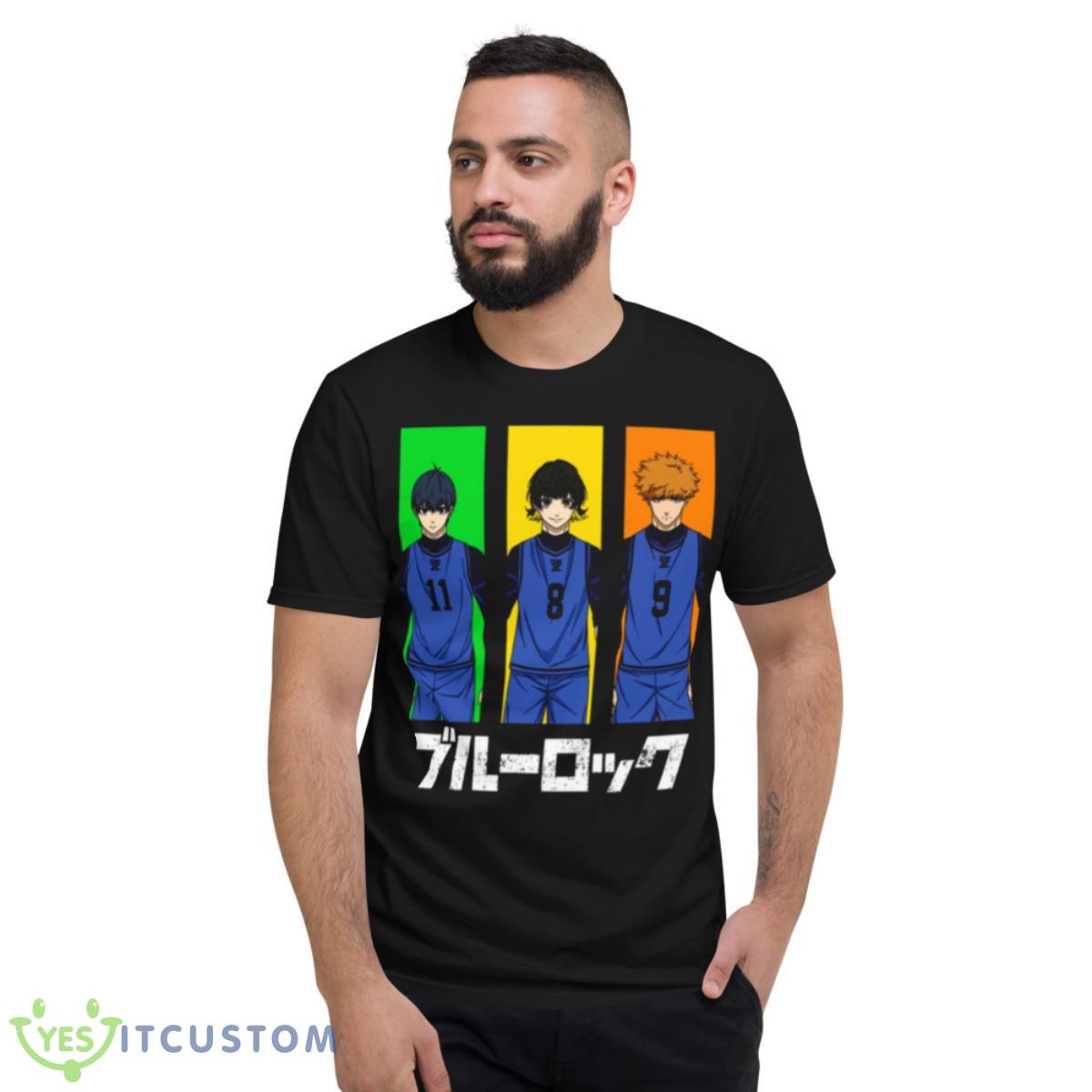 Isagi Bachira Kunigami Bluelock shirt 13 Isagi Bachira Kunigami Bluelock shirt - Short Sleeve T-Shirt