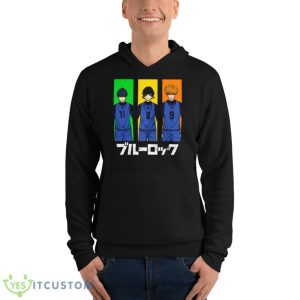 Isagi Bachira Kunigami Bluelock shirt 9 Isagi Bachira Kunigami Bluelock shirt - Unisex Fleece Pullover Hoodie