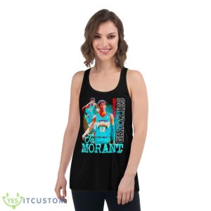 Ja Morant Memphis Grizzlies shirt - Women's Flowy Racerback Tank
