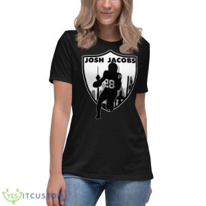 Jacobs Vegas 28 Josh Jacobs Football Logo shirt - Women's Relaxed Short Sleeve Jersey Tee