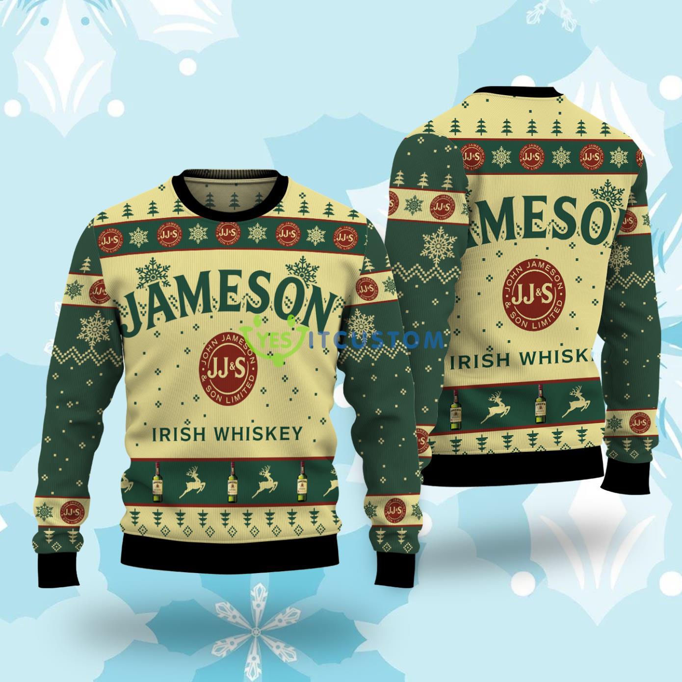 Jameson Whisky Christmas Ugly Christmas Sweater 3 Jameson Whisky Christmas Ugly Christmas Sweater Product Photo 1