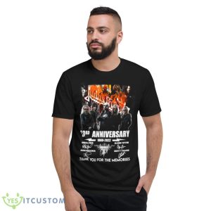 Judas Priest 53rd anniversary 1969 2022 thank you for the memories signatures shirt 7 Judas Priest 53rd anniversary 1969 2022 thank you for the memories signatures shirt - Short Sleeve T-Shirt
