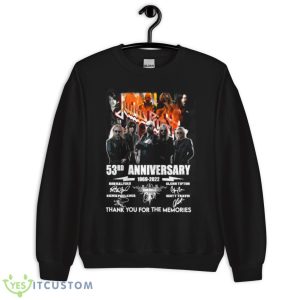 Judas Priest 53rd anniversary 1969 2022 thank you for the memories signatures shirt 8 Judas Priest 53rd anniversary 1969 2022 thank you for the memories signatures shirt - Unisex Crewneck Sweatshirt