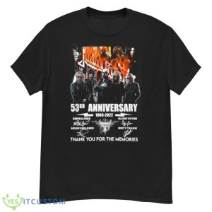 Judas Priest 53rd anniversary 1969 2022 thank you for the memories signatures shirt - G500 Men’s Classic T-Shirt