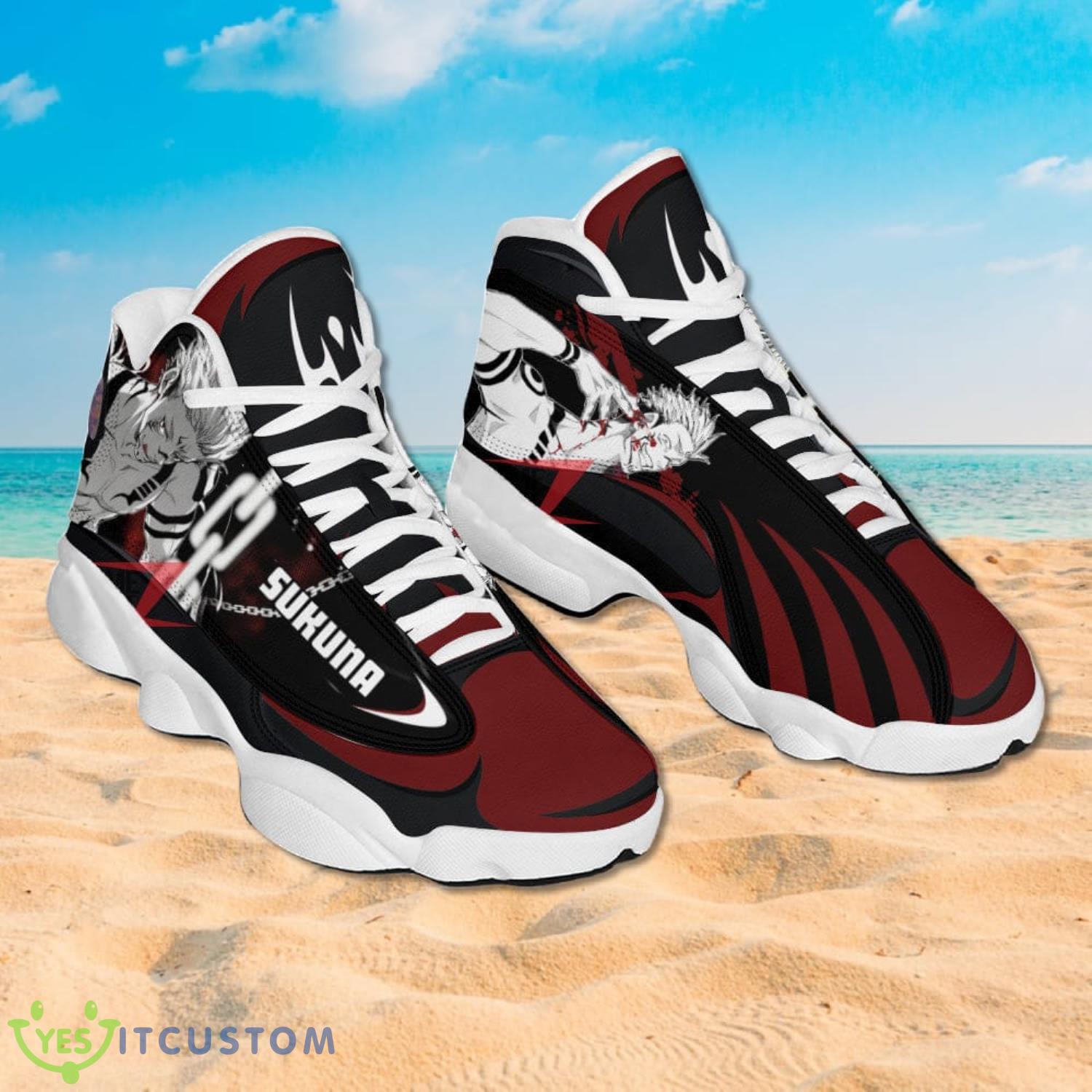 Jujutsu Kaisen Yuji Itadori X Sukana Air Jordan 13 Anime Shoes Gift For Fans 2 Jujutsu Kaisen Yuji Itadori X Sukana Air Jordan 13 Anime Shoes Gift For Fans Product Photo 2
