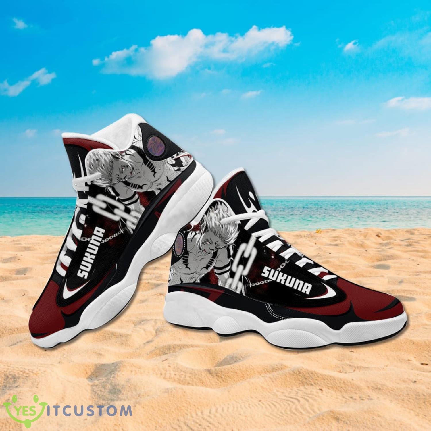 Jujutsu Kaisen Yuji Itadori X Sukana Air Jordan 13 Anime Shoes Gift For Fans 4 Jujutsu Kaisen Yuji Itadori X Sukana Air Jordan 13 Anime Shoes Gift For Fans Product Photo 4
