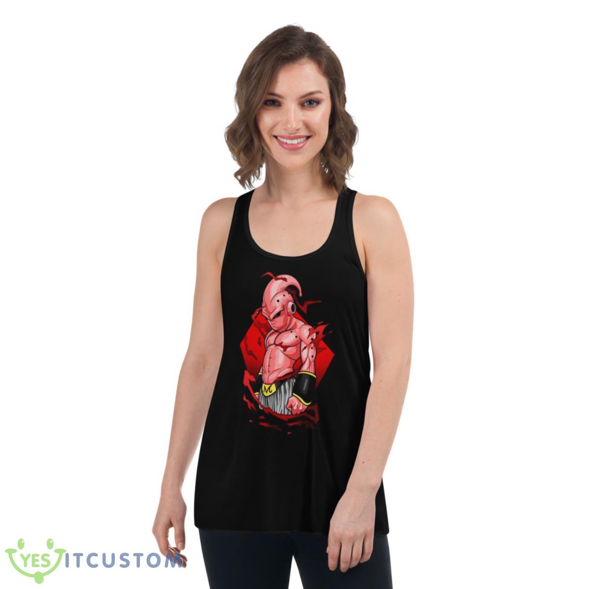 Kid Buu Dragon Ball Character Fanmade Dbz Artwork shirt 5 Kid Buu Dragon Ball Character Fanmade Dbz Artwork shirt - Women's Flowy Racerback Tank