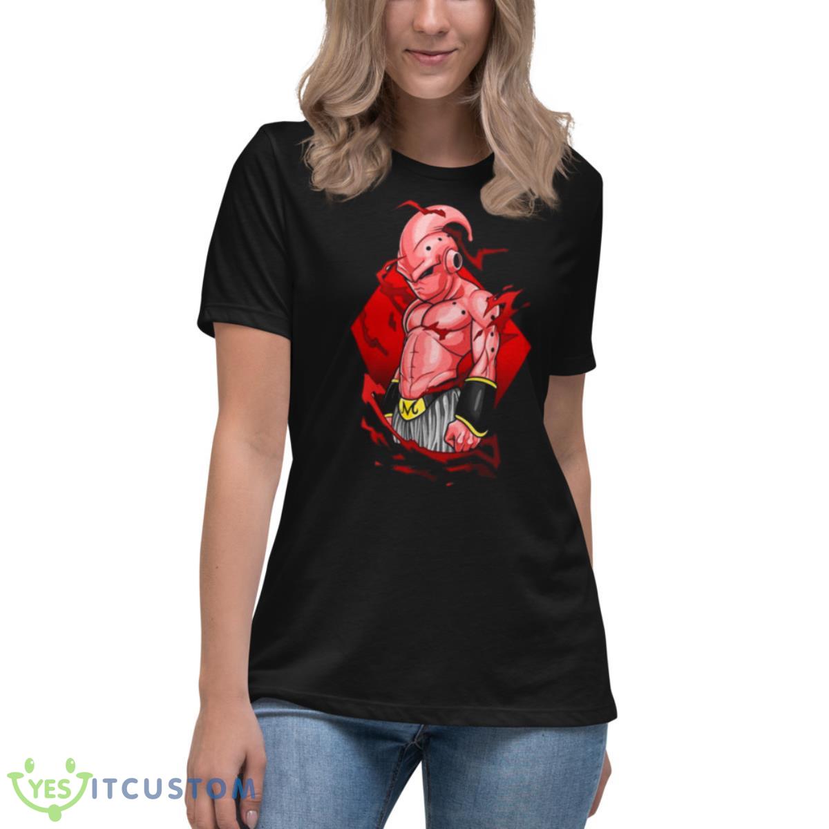 Kid Buu Dragon Ball Character Fanmade Dbz Artwork shirt 6 Kid Buu Dragon Ball Character Fanmade Dbz Artwork shirt - Women's Relaxed Short Sleeve Jersey Tee