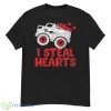 Kids I Steal Hearts Dinosaur Valentines Day For Baby Boys Toddler T Shirt - G500 Men’s Classic T-Shirt