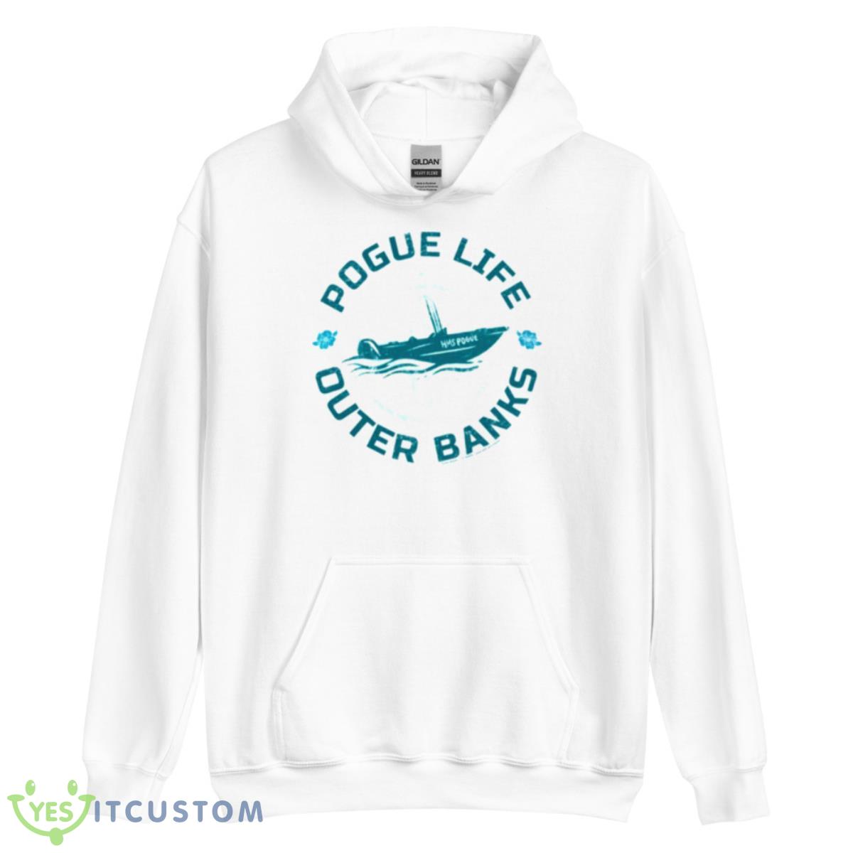 Logo Outer Banks Pogue Life Boat Silhouette shirt 6 Logo Outer Banks Pogue Life Boat Silhouette shirt - Unisex Heavy Blend Hooded Sweatshirt