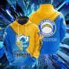 Los Angeles Chargers Light Background Seal Motifs Hoodies Full Over Print Product Photo 1