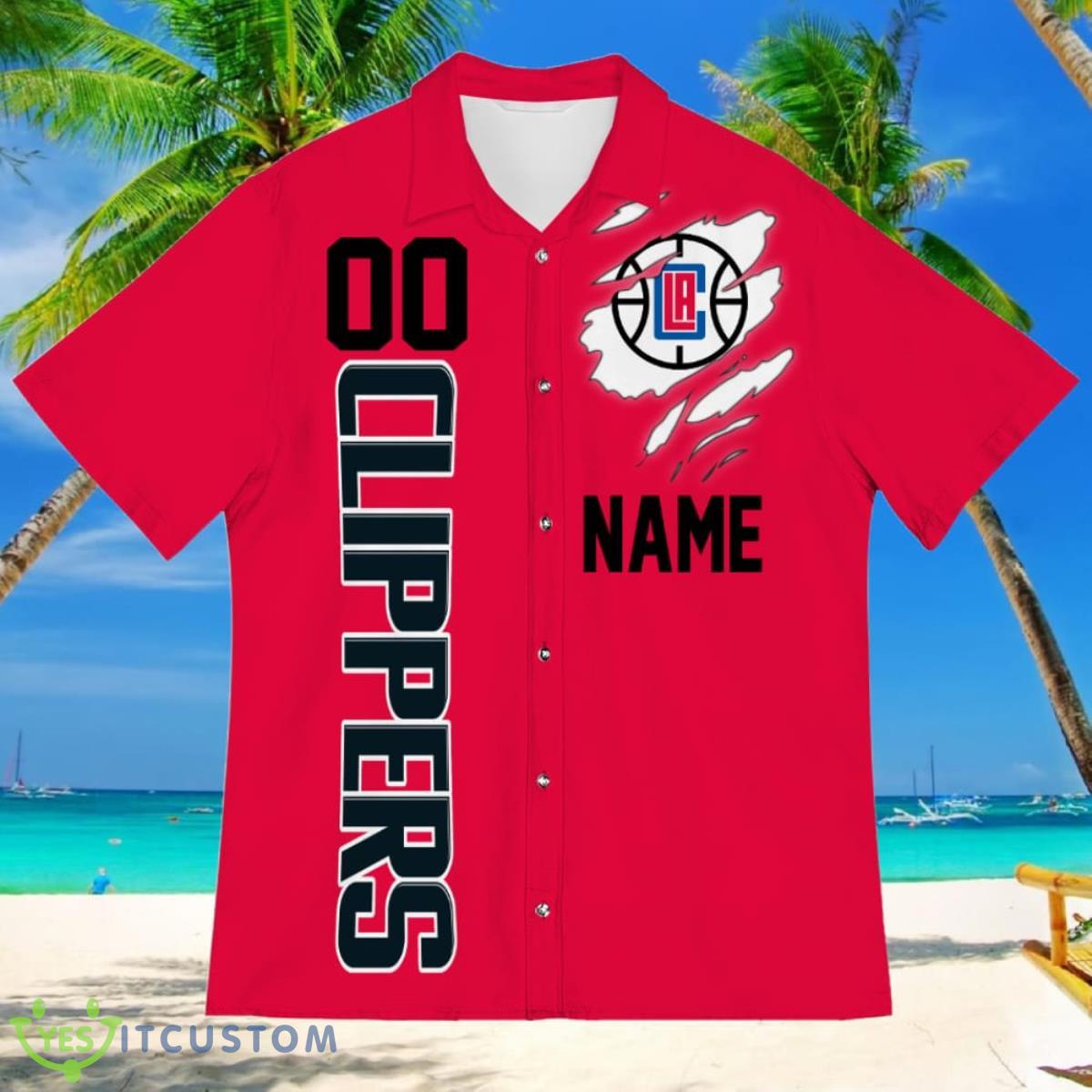 Los Angeles Clippers Sports American Football Hawaiian Shirt Custom Name & Number 5 Los Angeles Clippers Sports American Football Hawaiian Shirt Custom Name & Number Product Photo 2