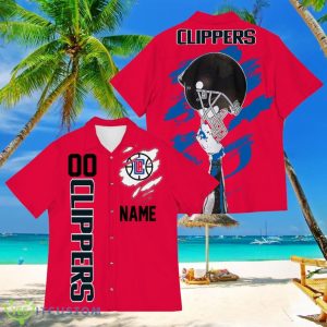 Los Angeles Clippers Sports American Football Hawaiian Shirt Custom Name & Number Product Photo 1