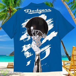 Los Angeles Dodgers Sports American Football Hawaiian Shirt Custom Name & Number Product Photo 3